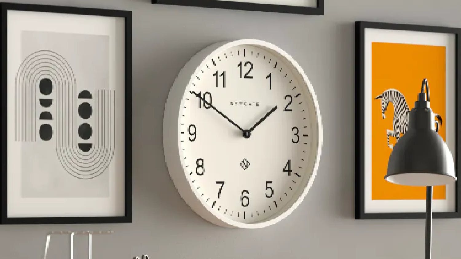 Newgate "Number Three Professor" Wall Clock - White