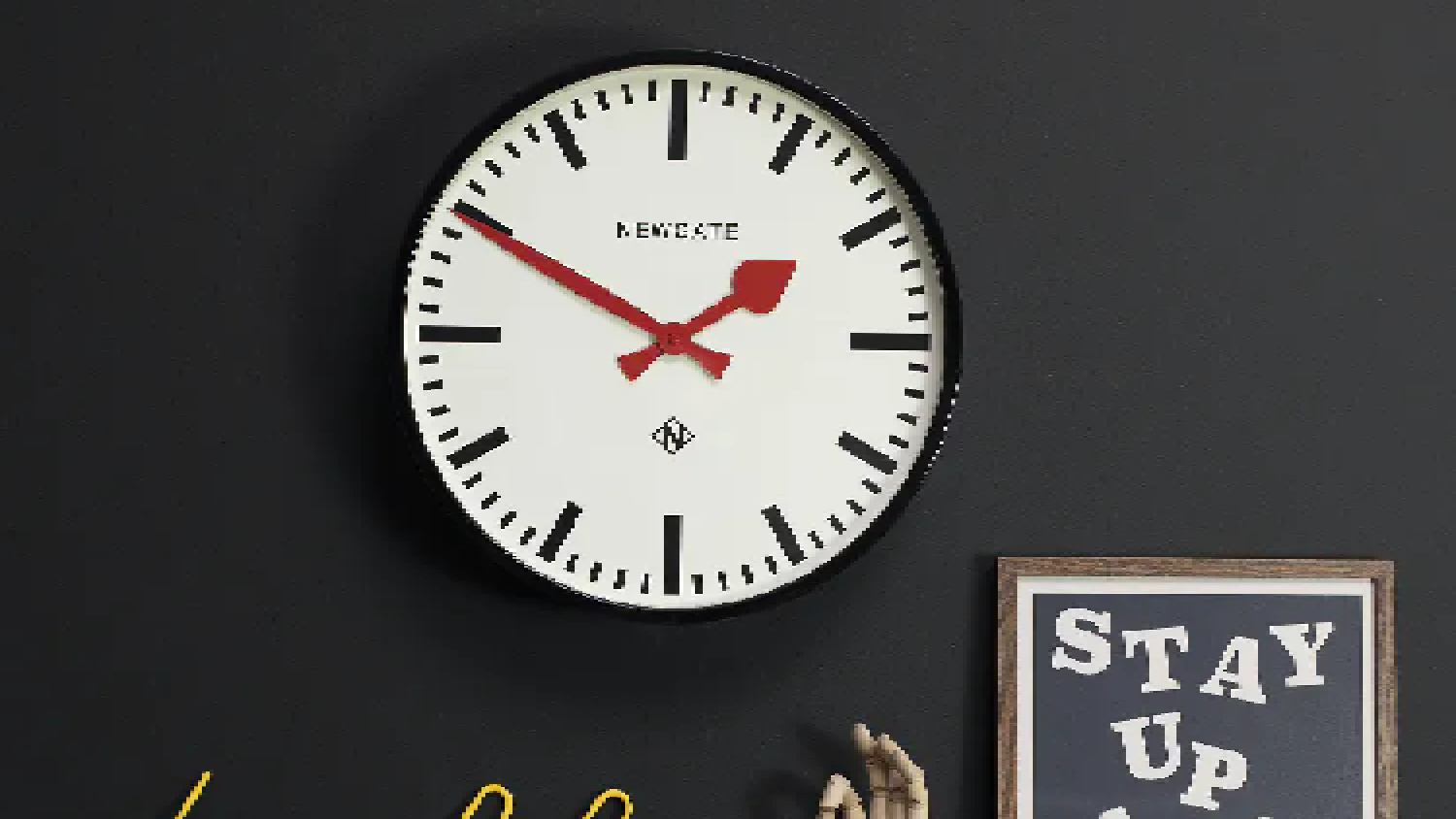 Newgate "Putney" Wall Clock - Black