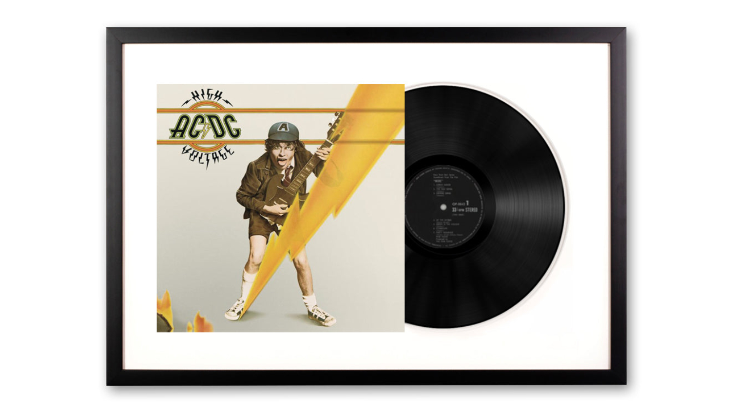 Album　Harvey　AC/DC　Art　New　High　Framed　Voltage　Vinyl　Norman　Zealand