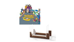 Crosley Record Storage Display Stand w/ The Beatles - Yellow Submarine Vinyl Album