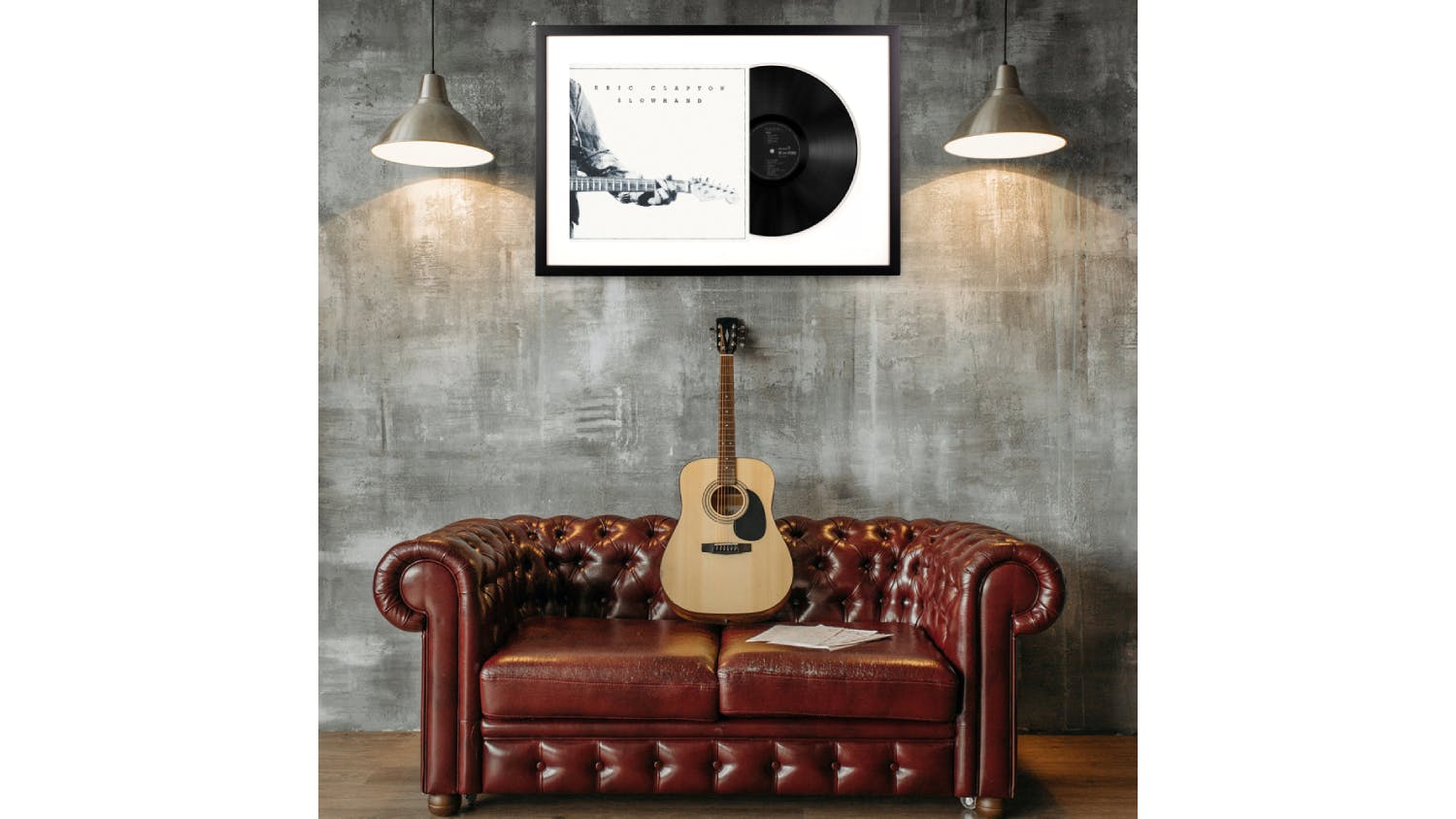 Eric Clapton - Slowhand Framed Vinyl + Album Art