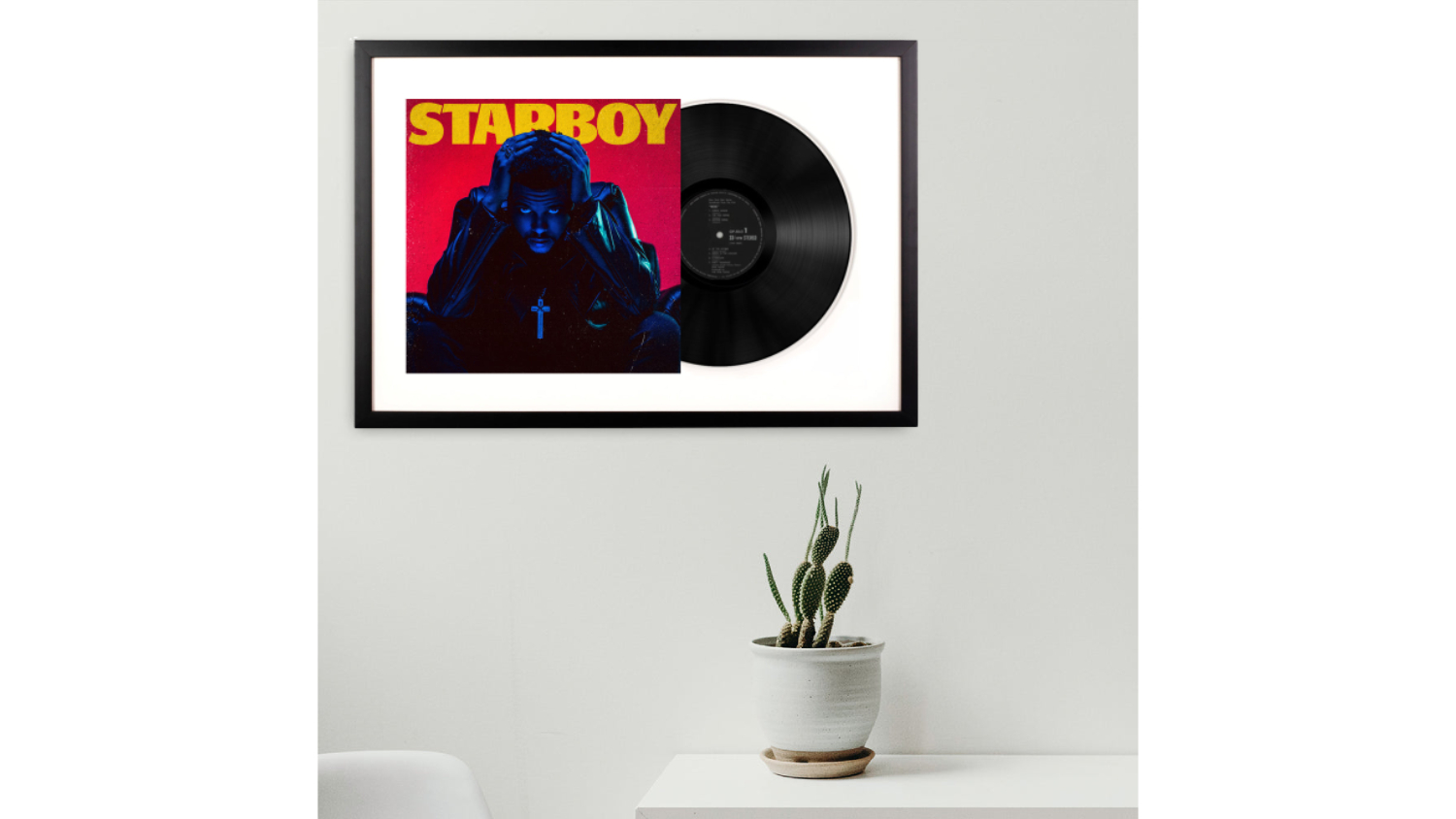 The Weekend - Starboy Framed Vinyl + Album Art