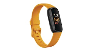 Fitbit Inspire 3 Activity Tracker - Black Case with Morning Glow Band (Bluetooth, GPS)