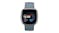Fitbit Versa 4 Smartwatch - Platinum Aluminium Case with Waterfall Blue Band (Bluetooth, GPS)