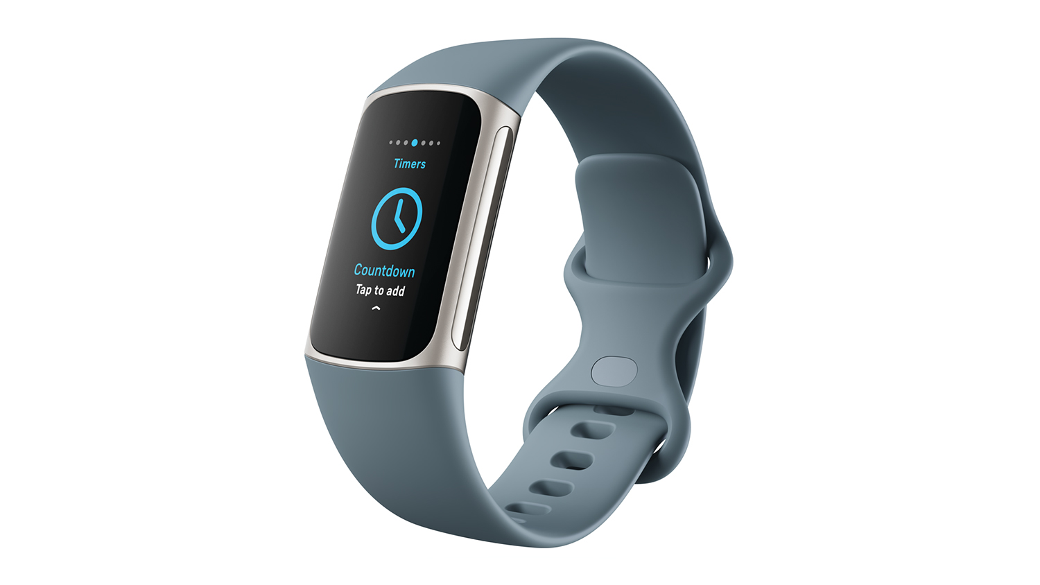 Fitbit Charge 5 Fitness Tracker Platinum Stainless Steel Case with