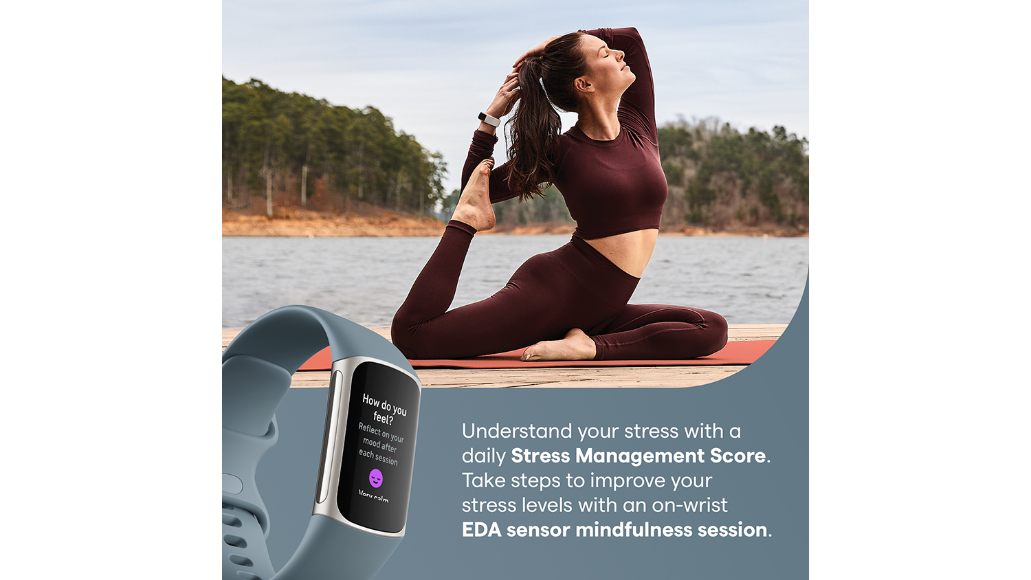 Fitbit Charge 5 Fitness Tracker Platinum Stainless Steel Case with