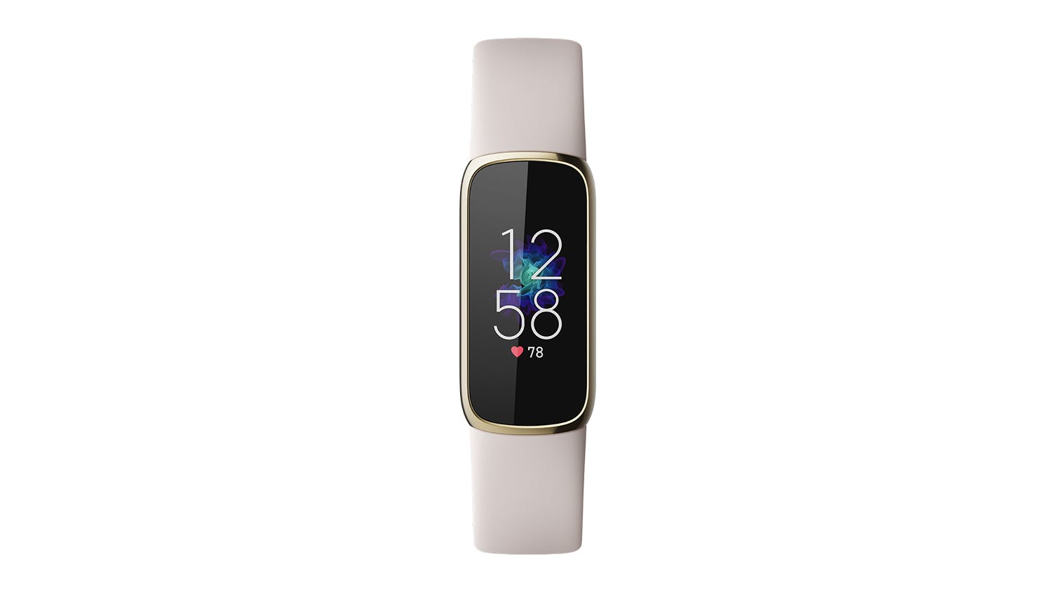Fitbit Luxe Activity Tracker - Soft Gold Stainless Steel Case with Lunar White Band (Bluetooth, GPS)