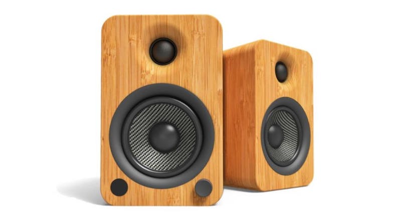 Kanto YU4 140W Bookshelf Speakers w/ Bluetooth - Bamboo