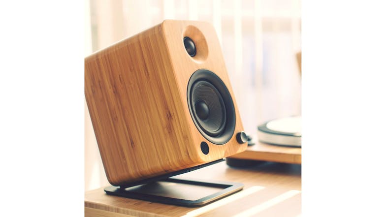 Kanto YU4 140W Bookshelf Speakers w/ Bluetooth - Bamboo