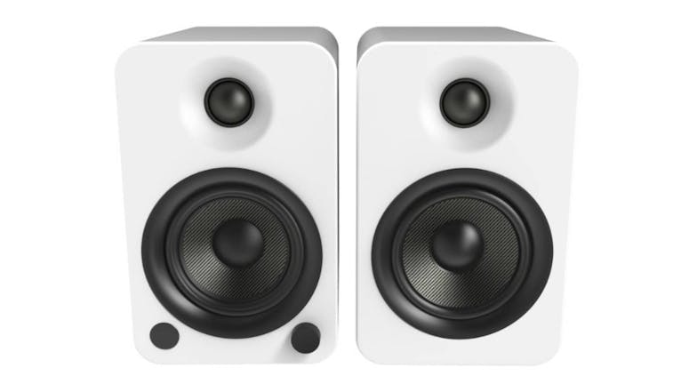 Kanto YU4 140W Bookshelf Speakers w/ Bluetooth, Phono Preamp - White