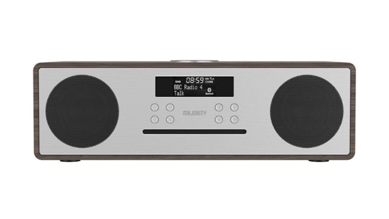 Majority Oakington Dab Radio & CD Player w/ Bluetooth - Walnut