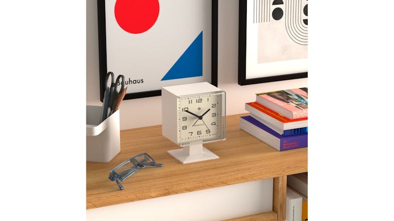 Newgate "Victor" Alarm Clock - Pebble White