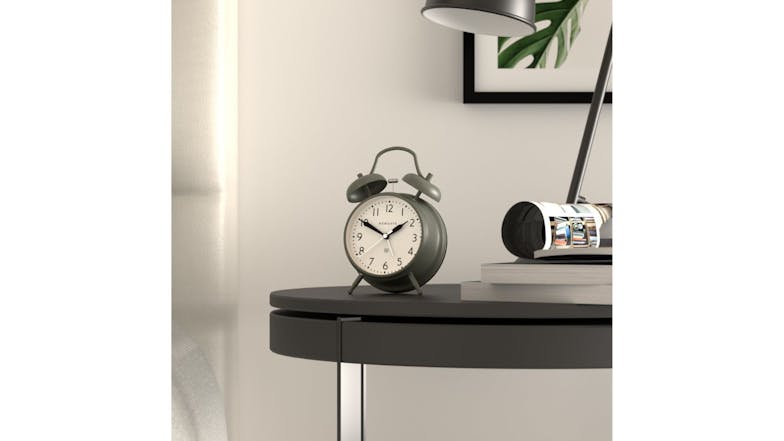 Newgate "New Covent Garden" Classic Alarm Clock - Matte Asparagus Green