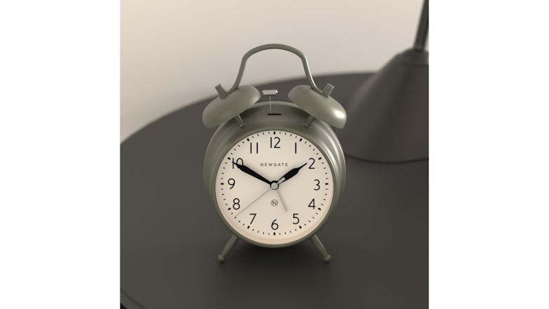 Newgate "New Covent Garden" Classic Alarm Clock - Matte Asparagus Green