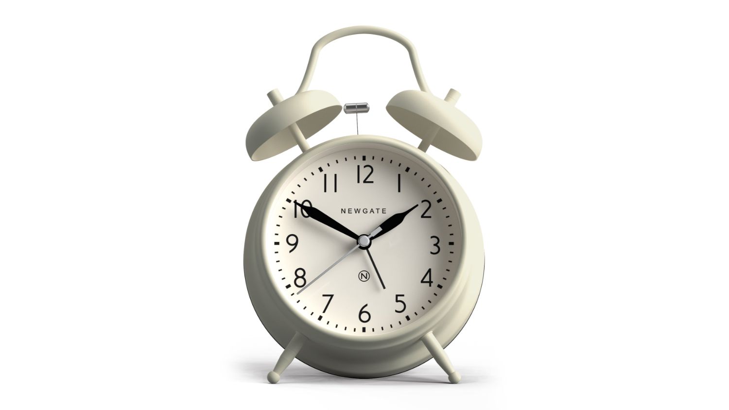 Newgate "New Covent Garden" Classic Alarm Clock - Matte Linen White