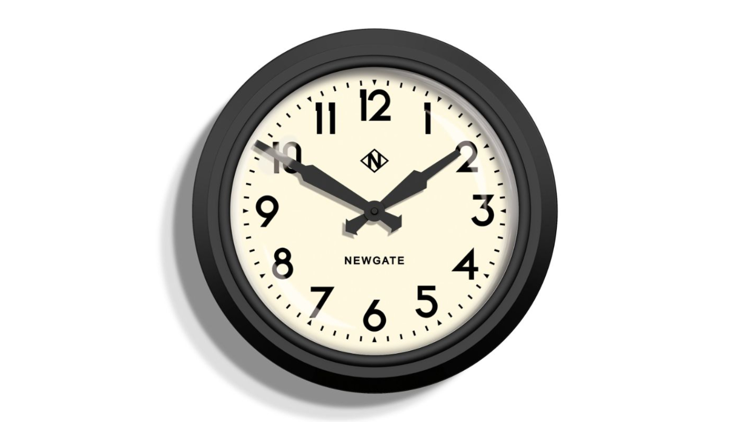 Newgate "50S Station" Wall Clock - Black