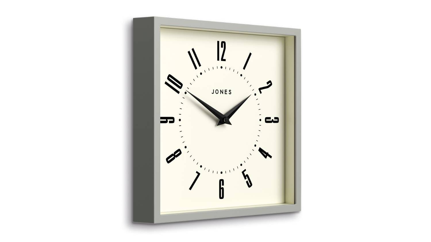 Newgate "Jones Box" Wall Clock - Grey
