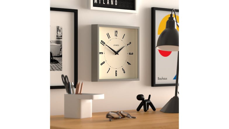 Newgate "Jones Box" Wall Clock - Grey