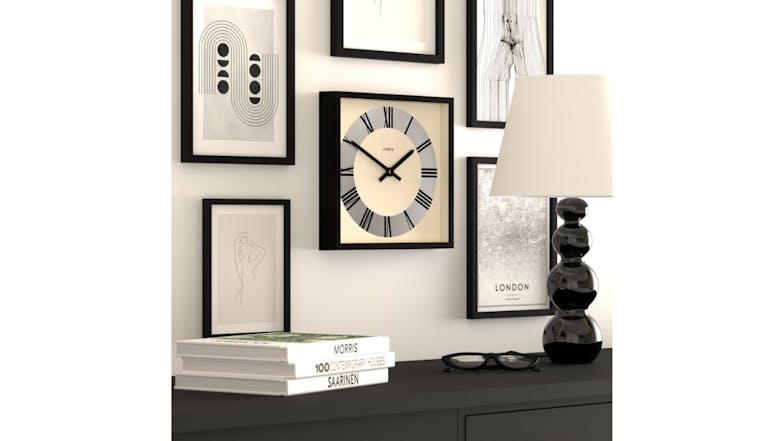 Newgate "Jones Box" Wall Clock - Matte Black