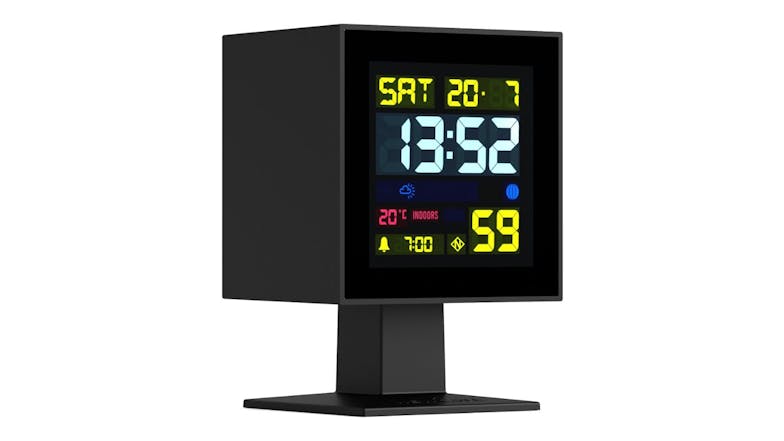 Newgate "Monolith" LCD Alarm Clock - Black