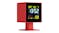 Newgate "Monolith" LCD Alarm Clock - Fire Engine Red