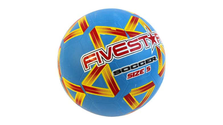 Fivestar Match Soccer Ball Size 5 - Blue