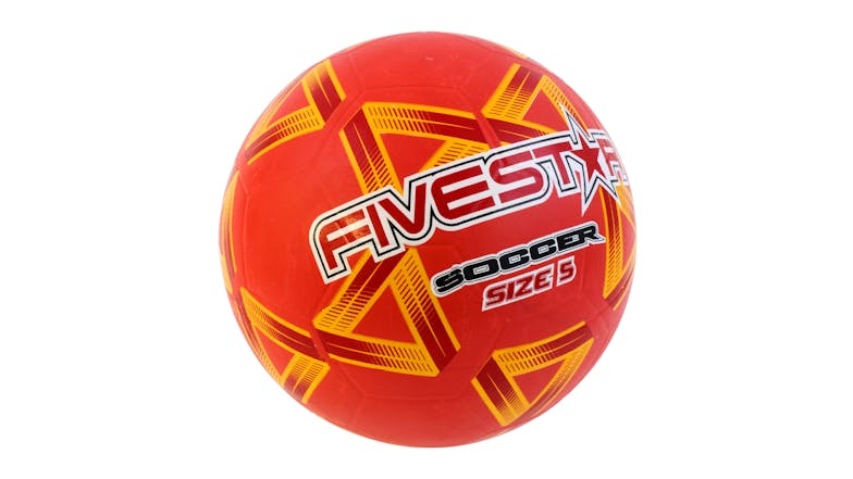 Fivestar Match Soccer Ball Size 5 - Red