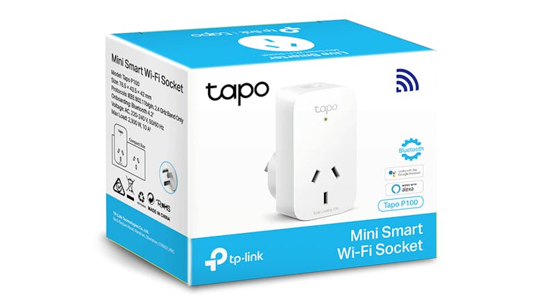 TP-Link Tapo P100 10A Mini Smart Wi-Fi Plug - 1 Pack