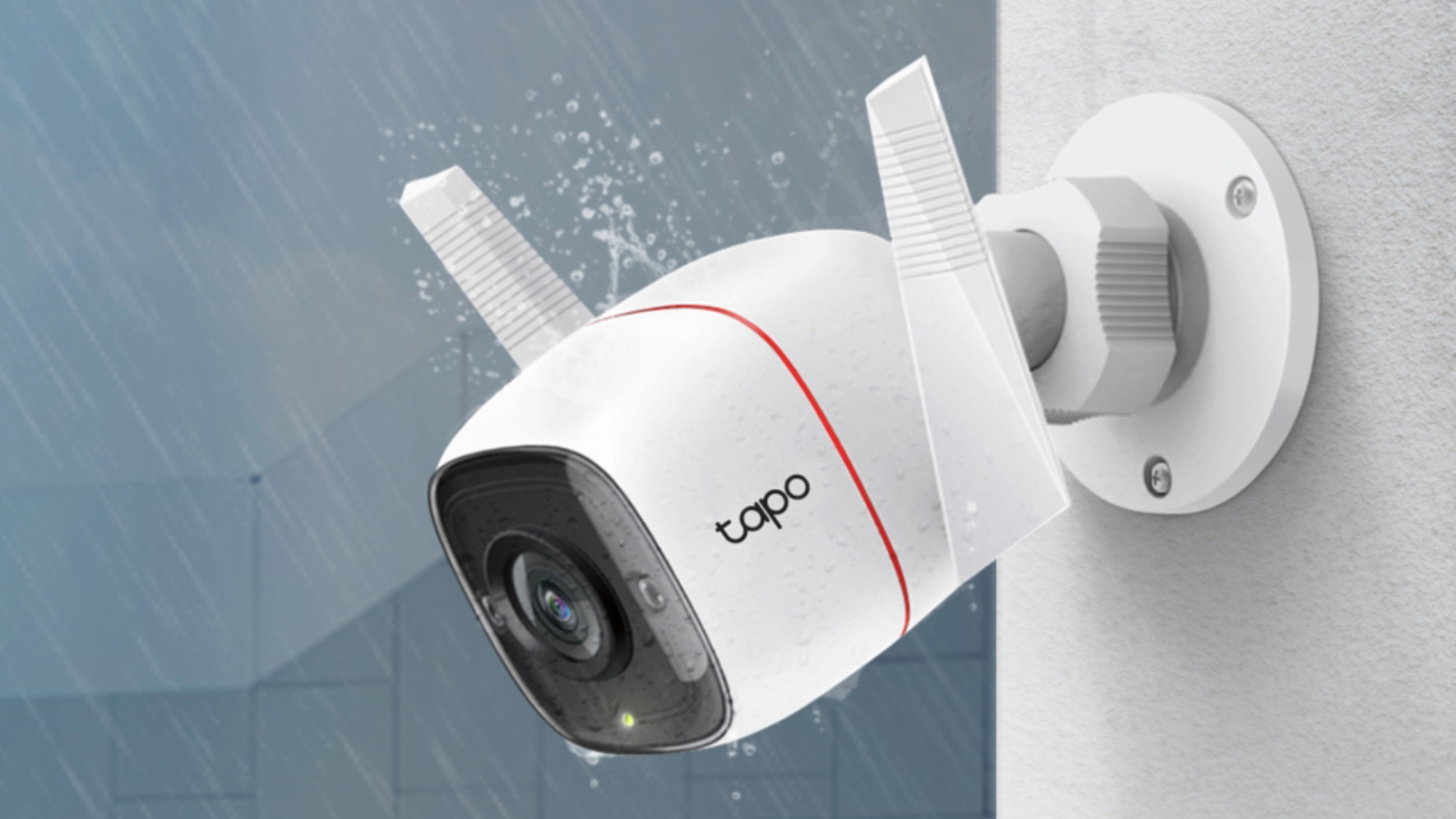 TP-Link Tapo C310 1296p 3MP Outdoor Wired Security Camera with Wi-Fi Connectivity - White