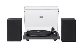 Crosley C62 Shelf Turntable System w/ Speakers - Black
