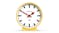Newgate "Railway Dial" Mantel Clock - Cheeky Yellow