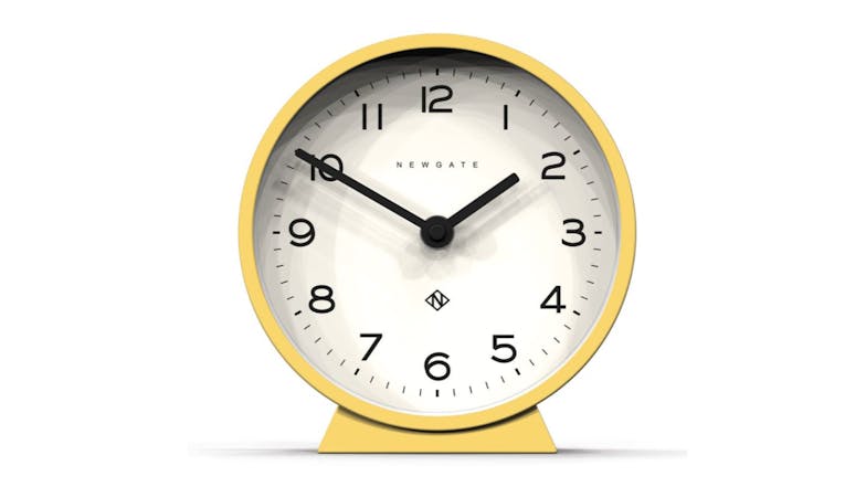 Newgate "M" Mantel Clock - Cheeky Yellow