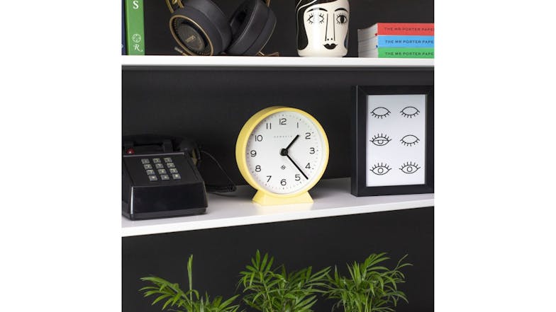 Newgate "M" Mantel Clock - Cheeky Yellow