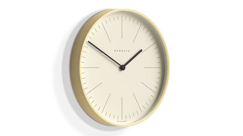 Newgate "Mr. Clarke" Wall Clock - Pale Wood/Cream Dial