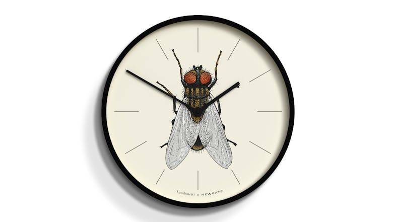 Newgate x Londonetti "Number Three" Wall Clock - Designer Fly Dial
