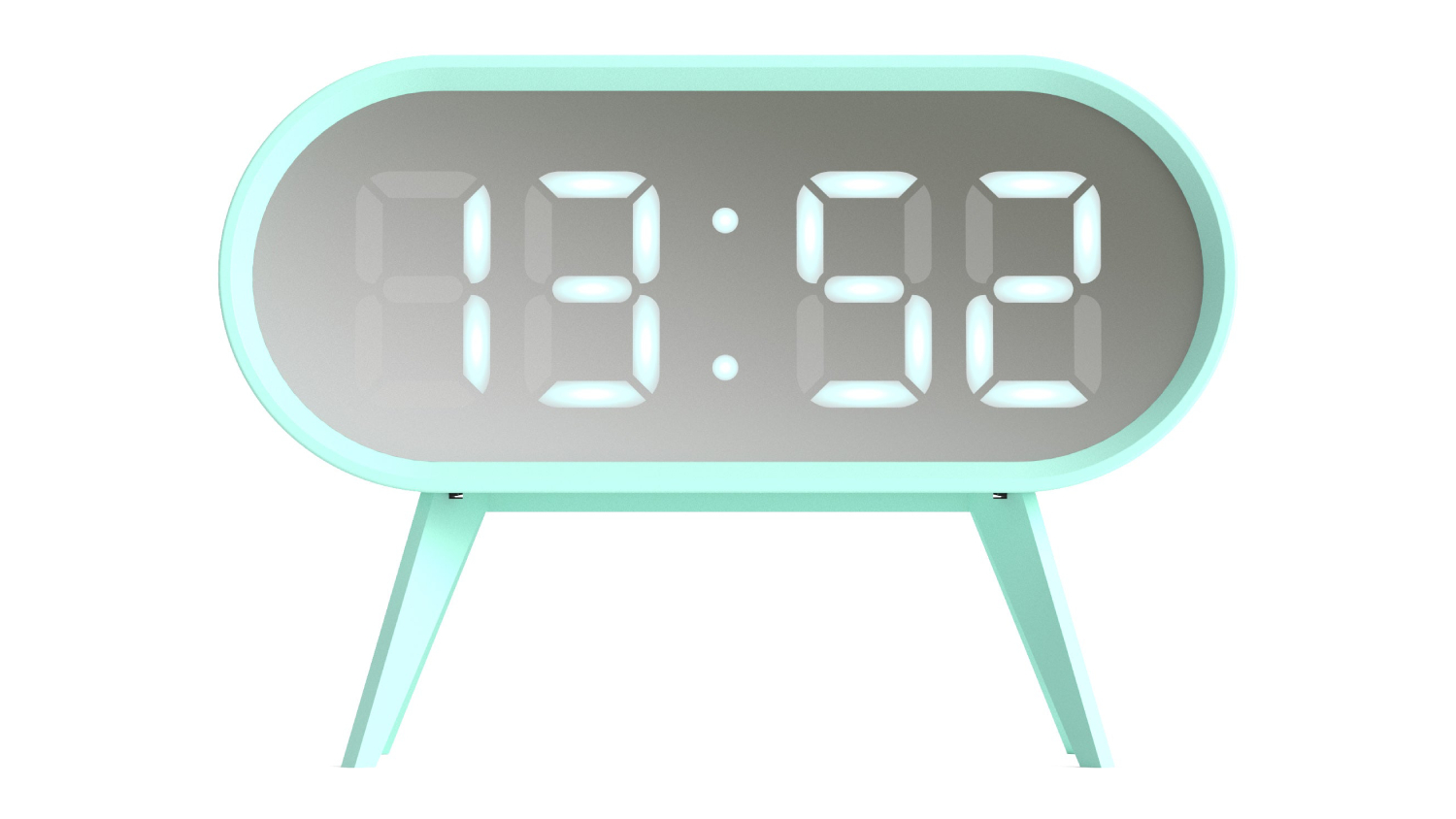 Newgate "Space Hotel Cyborg" LED Alarm Clock - Blue