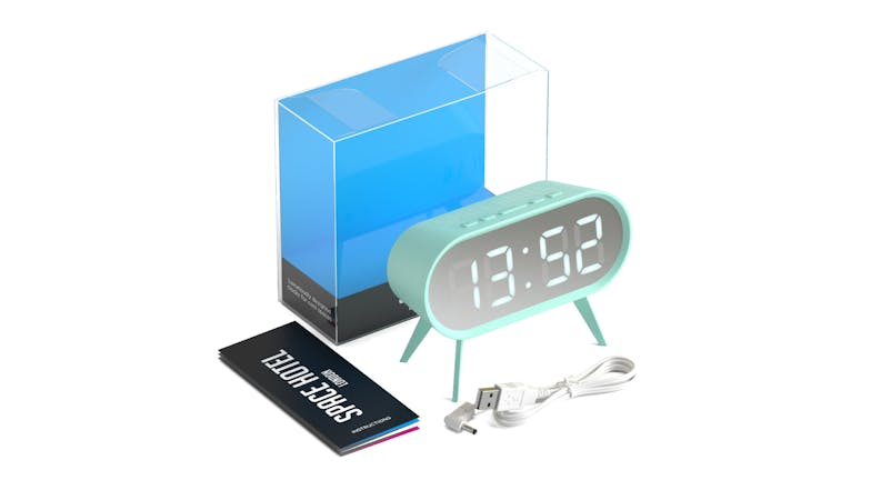 Newgate "Space Hotel Cyborg" LED Alarm Clock - Blue