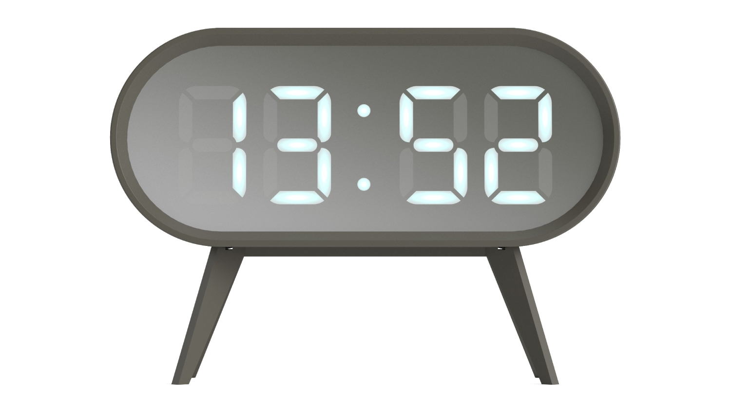 Newgate "Space Hotel Cyborg" LED Alarm Clock - Grey