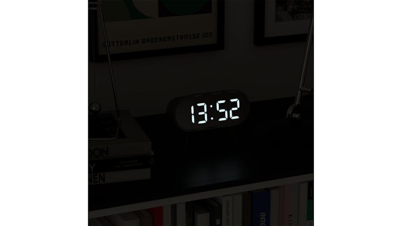 Newgate "Space Hotel Cyborg" LED Alarm Clock - Grey