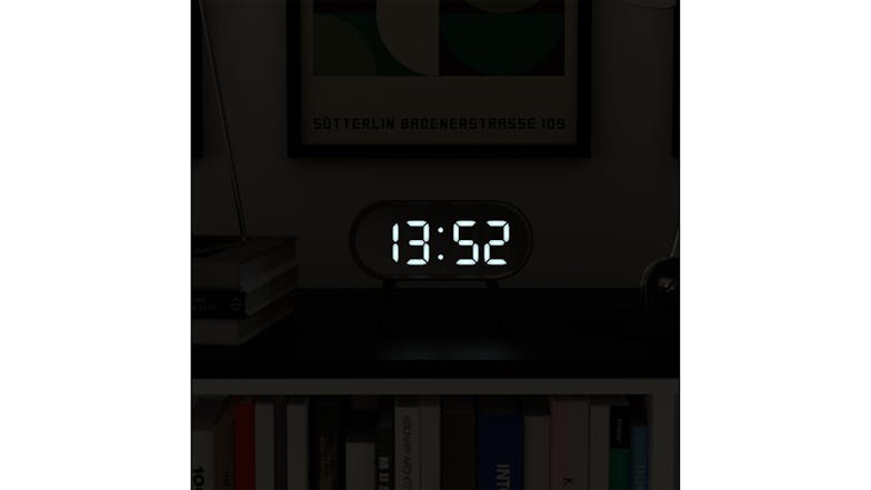 Newgate "Space Hotel Cyborg" LED Alarm Clock - Grey