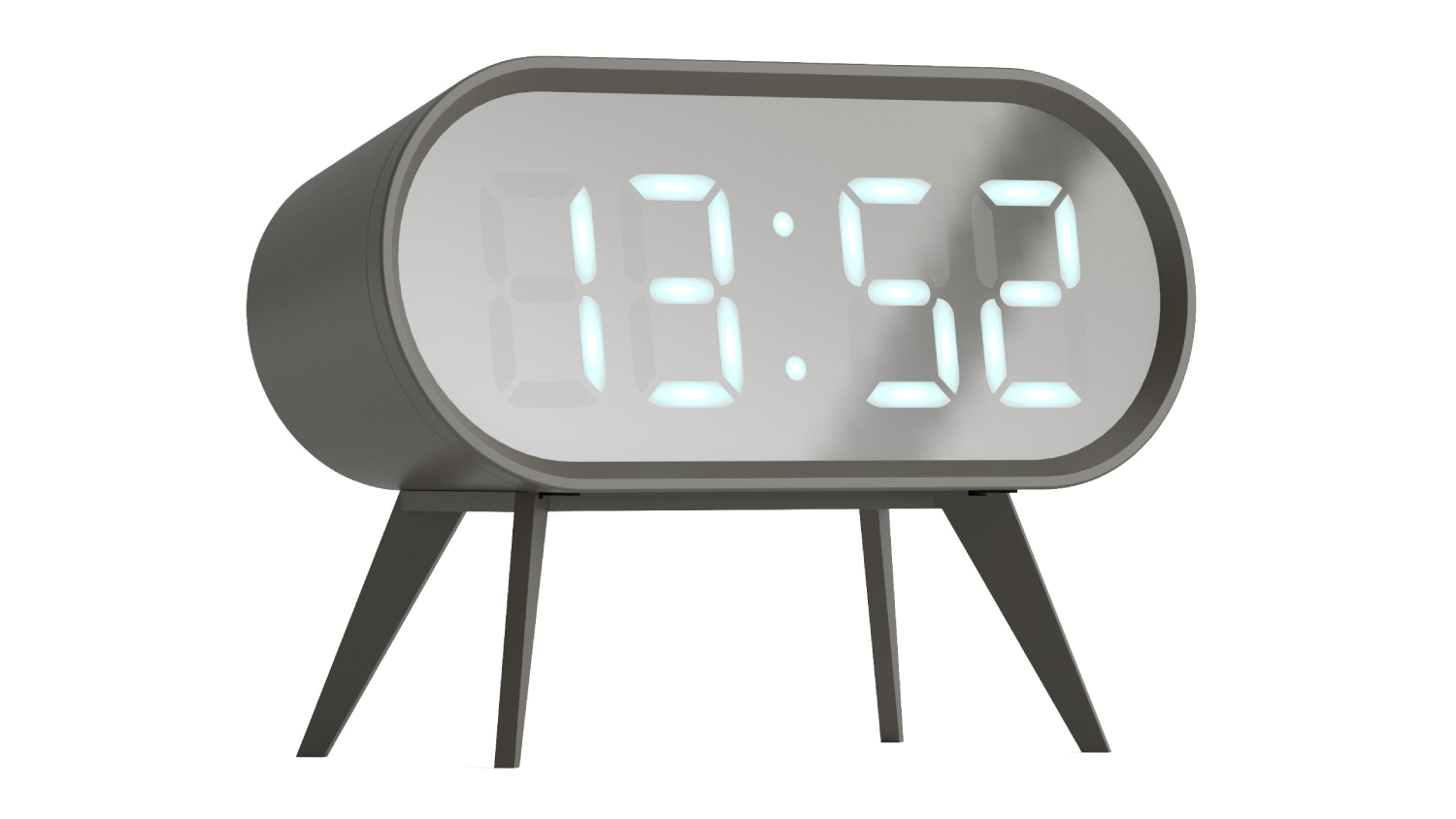 Newgate "Space Hotel Cyborg" LED Alarm Clock - Grey