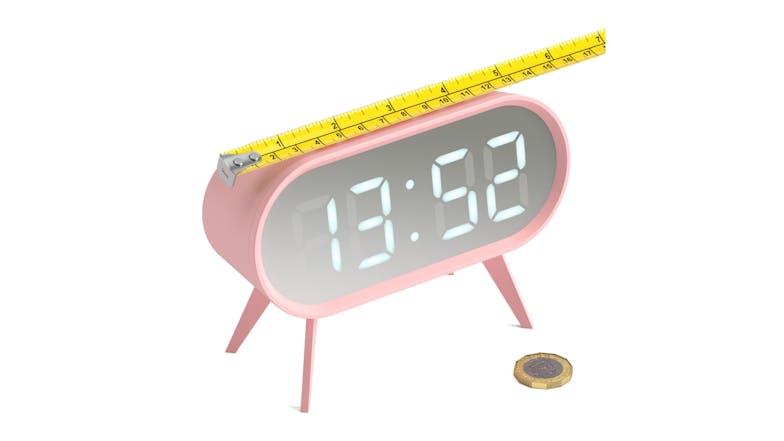 Newgate "Space Hotel Cyborg" LED Alarm Clock - Pink