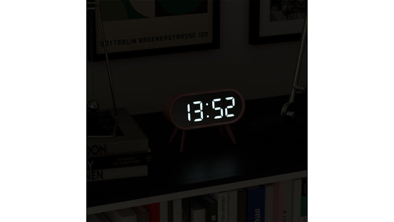 Newgate "Space Hotel Cyborg" LED Alarm Clock - Pink