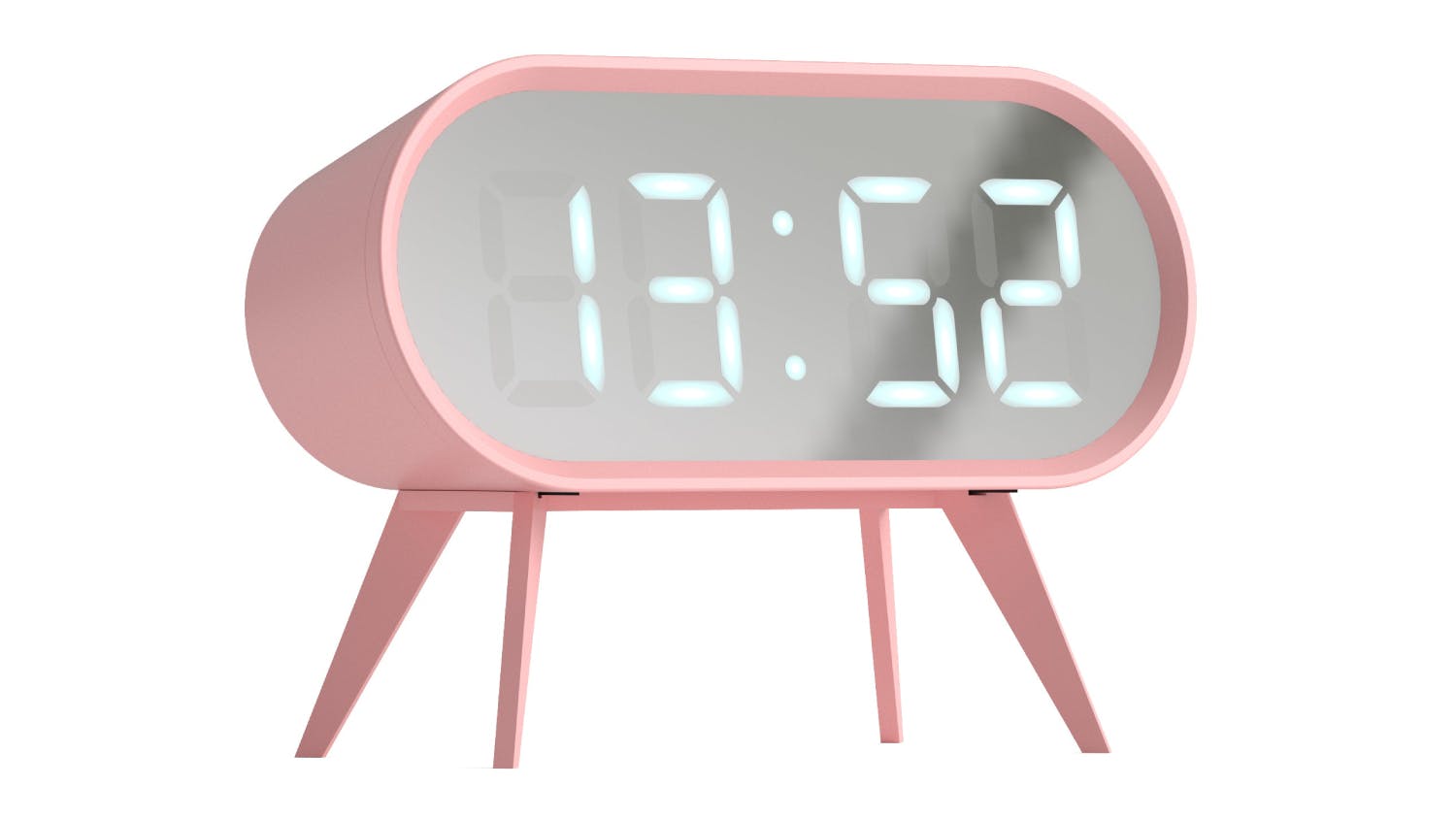 Newgate "Space Hotel Cyborg" LED Alarm Clock - Pink