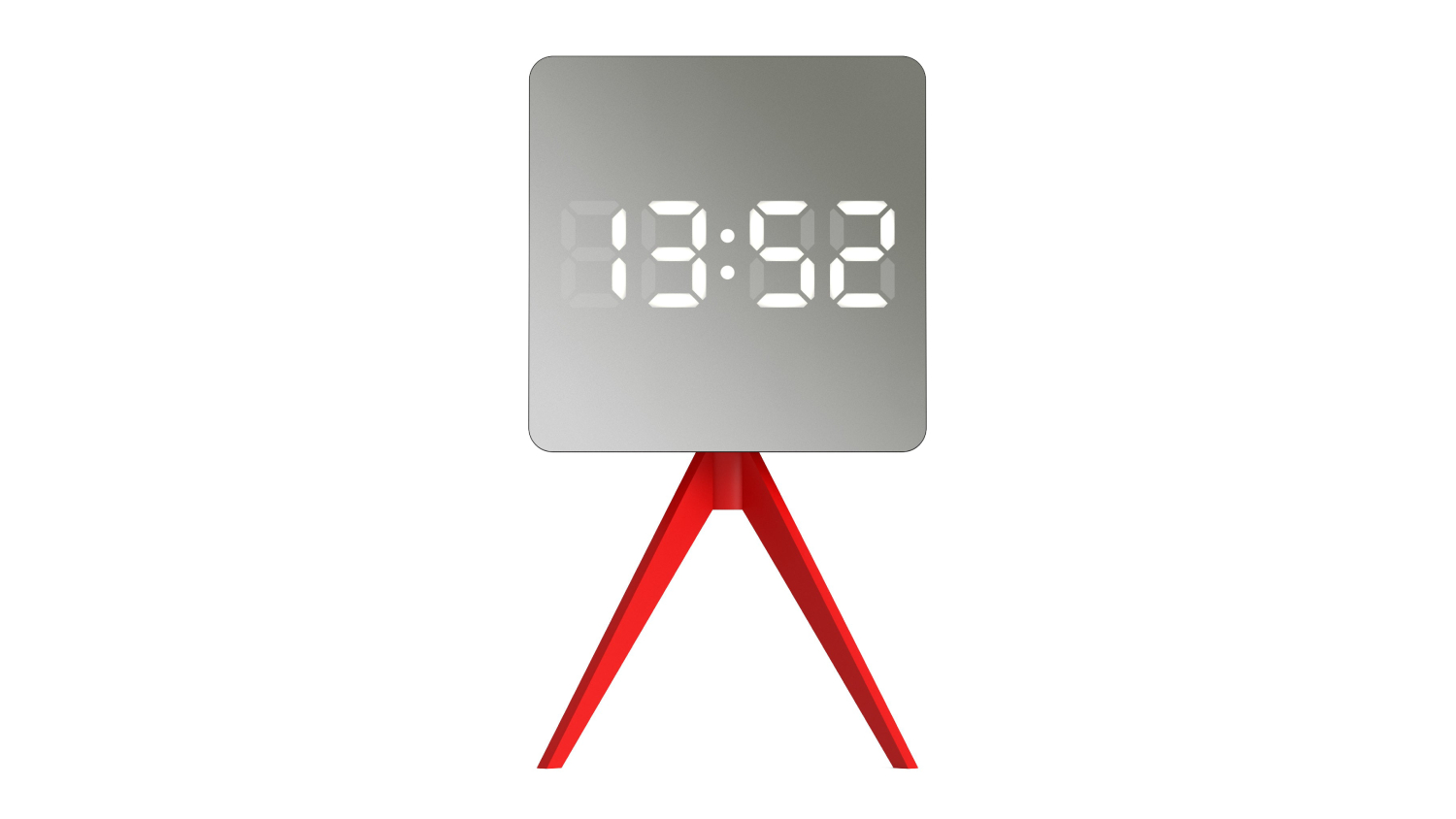 Newgate "Space Hotel Cyborg" LED Alarm Clock - Red