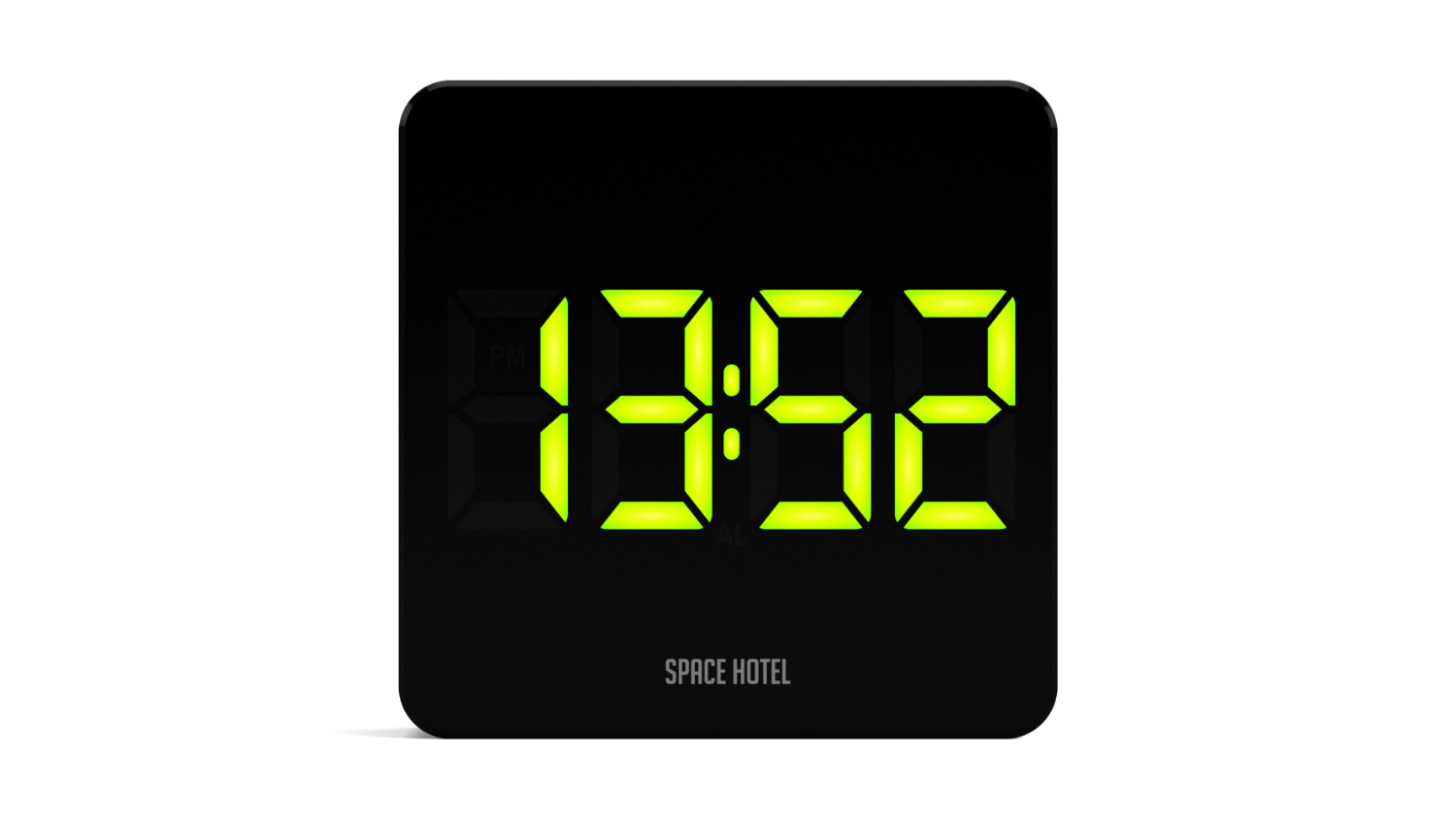 Newgate "Space Hotel Orbatron" LED Alarm Clock - Black/Green