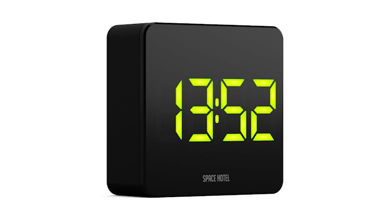 Newgate "Space Hotel Orbatron" LED Alarm Clock - Black/Green