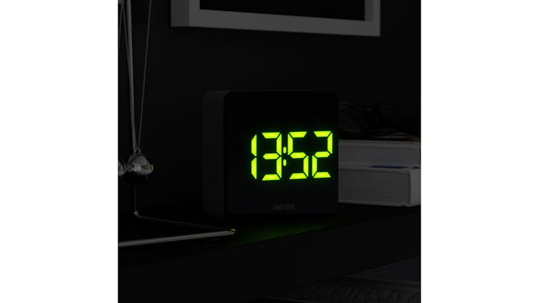 Newgate "Space Hotel Orbatron" LED Alarm Clock - Black/Green