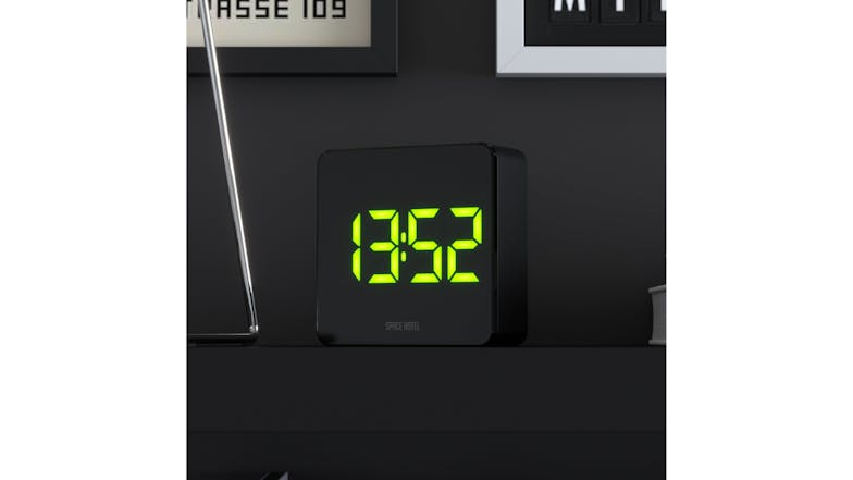 Newgate "Space Hotel Orbatron" LED Alarm Clock - Black/Green