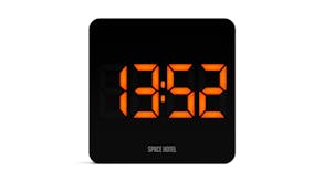 Newgate "Space Hotel Orbatron" LED Alarm Clock - Black/Orange